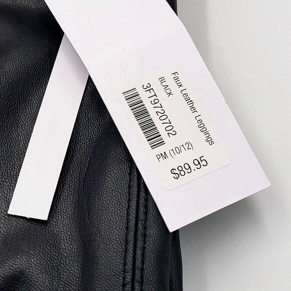 Soft Surroundings Black Faux Leather Pull-On Leggings High-Waisted  Size PM - Picture 8 of 12